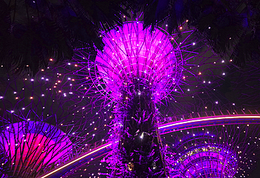 Lightshow, The Gardens by the Bay, Singapore