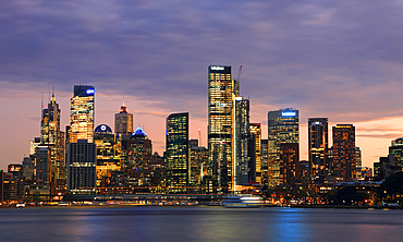 Sydney skyline at dusk, Australia