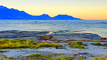 Sunset, Tasman Bay near Nelson, South Island, New Zealand