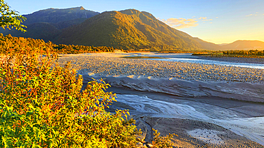 Sunset near Hokitika, South Island, New Zealand