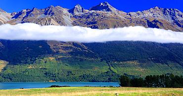 Cloud inversion over Lake Wakatipu, near Queenstown, South Island, New Zealand