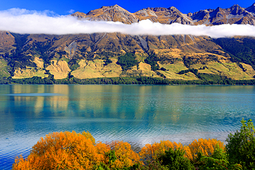 Cloud inversion over Lake Wakatipu, near Queenstown, South Island, New Zealand