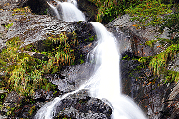Fantail Falls near Wanaka, South Island, New Zealand