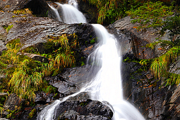 Fantail Falls near Wanaka, South Island, New Zealand