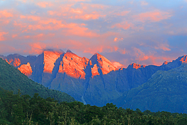 Mountains near Franz Josef, South Island, New Zealand