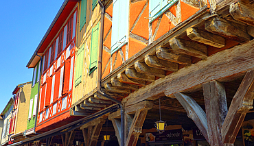Medieval architecture, Mirepoix, Ariege, France