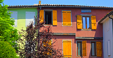Medieval architecture, Mirepoix, Ariege, France
