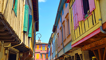Medieval architecture, Mirepoix, Ariege, France