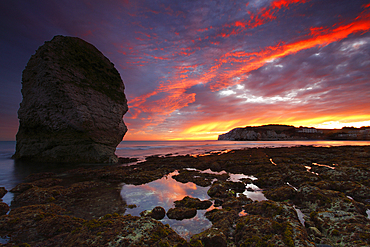 Sunset, Freshwater Bay, Isle of Wight, England, United Kingdom, Europe