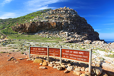 Sign at Cape of Good Hope, South Africa, Africa