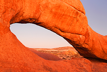 Spitzkoppe rock arch, Damaraland, Namibia, Africa