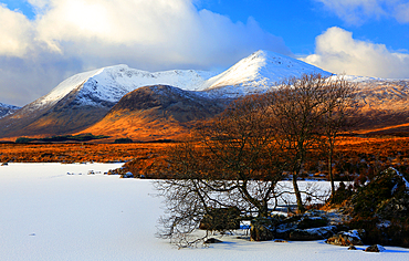 Lochan na h-Achlaise , Argyle and Bute, Highland, Scotland, United Kingdom, Europe