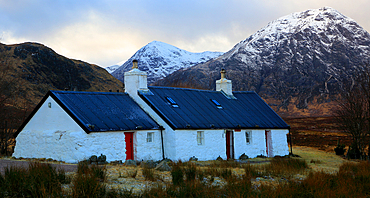 Black Rock Cottage, near Glencoe, Highland, Scotland, United Kingdom, Europe