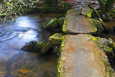 Tarr Steps, Exmoor National Park, Somerset, England, United Kingdom, Europe