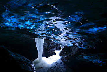 Glacier interior, Vatnajokull National Park, southern Iceland, Polar Regions