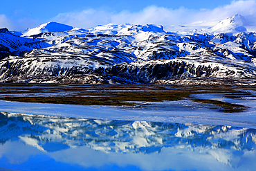 Mountains near Jokulsarlon glacier, southern Iceland, Polar Regions