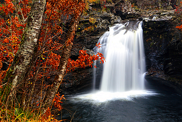 Fossach Falls near Loch Lomond, Scotland, UK