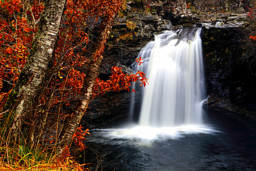 Fossach Falls near Loch Lomond, Scotland, UK