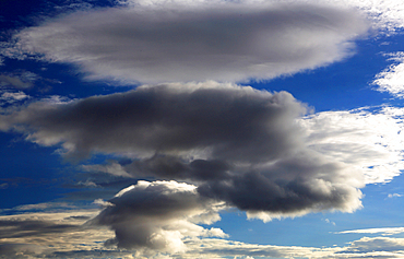 Lenticular cloud formations, Sutherland, Scotland