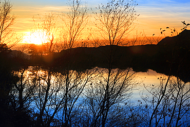 Sunset near Ullapool, Ross and Cromarty, Highland, Scotland, United Kingdom