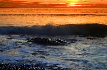 Winter sunset, Rest Bay, Porthcawl, South Wales