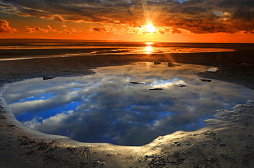 Sunset over The Bristol Channel from Dunraven Bay, Southerndown, Wales