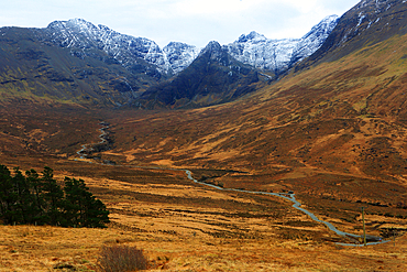 Cullin Hills in winter, Isle of Skye, Scotland, UK