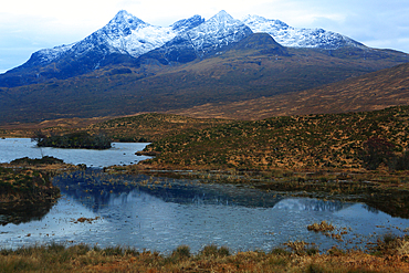 Cullin Hills in winter, Isle of Skye, Scotland, UK