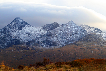 Cullin Hills in winter, Isle of Skye, Scotland, UK