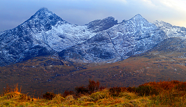 Cullin Hills in winter, Isle of Skye, Scotland, UK