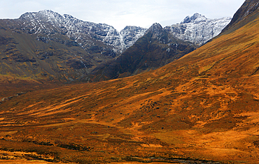 Cullin Hills in winter, Isle of Skye, Scotland, UK