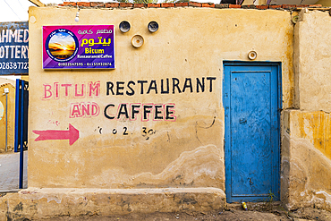 Faiyum, Egypt. February 19, 2022. A small restaurant in the village of Faiyum.