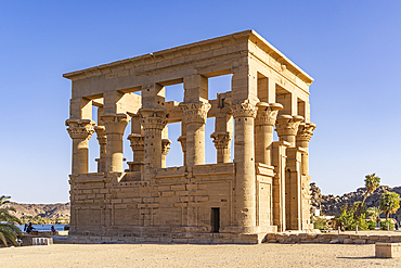 Agilkia Island, Aswan, Egypt. February 24, 2022. Philae Temple, a UNESCO World Heritage Site.