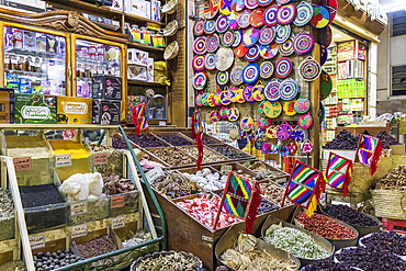 Luxor, Egypt. February 23, 2022. Market selling herbs and spices in Luxor.