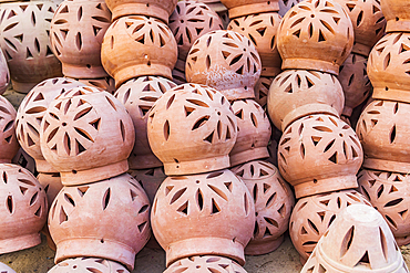 Faiyum, Egypt. Ceramic lanterns for sale in the village of Faiyum.