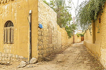 Faiyum, Egypt. Alley way in the village of Faiyum.