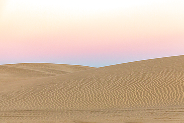 Guerro Negro, Mulege, Baja California Sur, Mexico. Sand dunes at sunset along the western coast of the Baja peninsula.