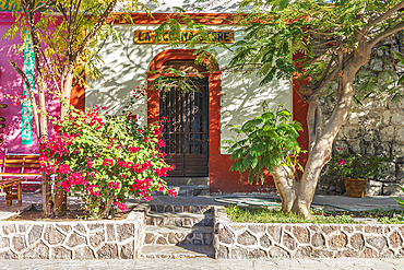 San Ignacio, Mulege, Baja California Sur, Mexico. November 16, 2021. A small store in the town of San Ignacio.