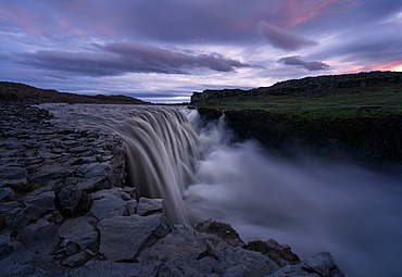 Dettifoss waterfall in a north part of Iceland, the land of ice and fire