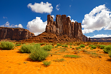 Beautiful view over the rock formation in Monument Valley, Arizona, United States of America, North America