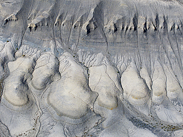 Aerial abstract view taken by done of rock formations near Kanab, Utah, United States of America, North America