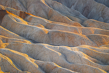 Details of the rock formation at Zabriskie Point, Death Valley, California, United States of America, North America