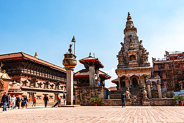 Durbar Square, Bhaktapur, UNESCO World Heritage Site, Kathmandu Valley, Nepal, Asia