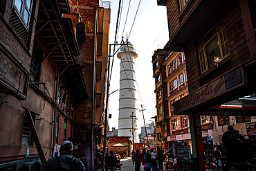 The Bhimsen Tower (Dharahara Temple), Thamel District, Old Town, Kathmandu City, Nepal, Asia