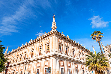 The Archivo General de Indias (General Archive of the Indies), UNESCO World Heritage Site, Plaza del Triunfo, Seville, Andalusia, Spain, Europe