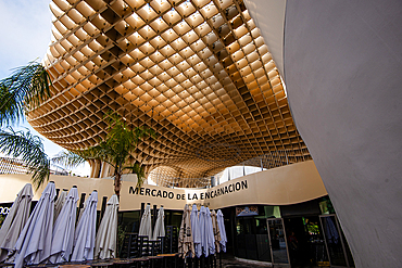 Metropol parasol (Setas de Sevilla) Mercado de la Encarnacion, Seville, Andalucia, Spain, Europe