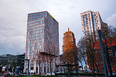 Modern Architecture at Grotemarkt Blaak, Rotterdam, The Netherlands, Europe