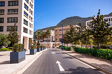 Centre of Gibraltar at the south of Iberian peninsula, Gibraltar, Europe