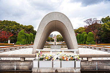 Hiroshima, Japan. Flame of Peace. Hiroshima peace memorial, Japan