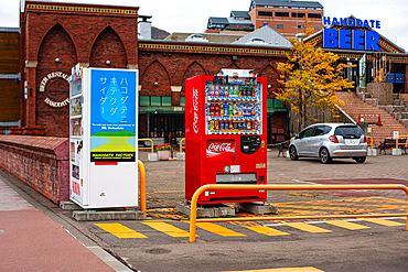 Vending machines in Hakodate, Hokkaido, Japan, Asia